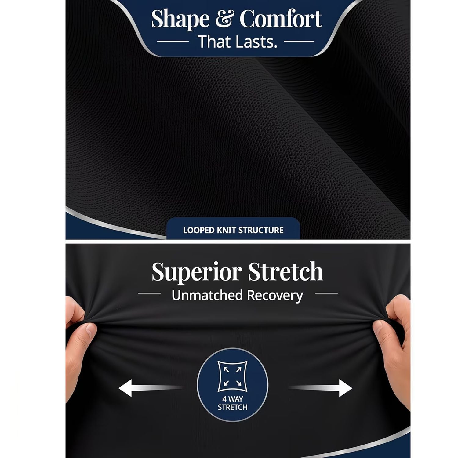 Hotel Quality Fitted Sheet - 1 Piece Fitted Sheet  -Breathable Bedding - Wrinkle, Fade, Stain Resistant- 16inch/40cm Deep Pocket Fitted Bed Sheet-Wrinkle and Fade Resistant,(Black,Double)