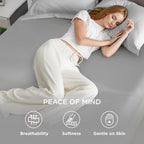 Hotel Soft Bed Sheet Set- Bedding Sheets & Pillowcases -Breathable Bedding - Wrinkle, Fade, Stain Resistant-Deep Pocket Flat Fitted Bed Sheet Set(Silver-gray,King)