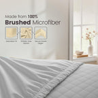 Hotel Quality Fitted Sheet - 1 Piece Fitted Sheet  -Breathable Bedding - Wrinkle, Fade, Stain Resistant- 16inch/40cm Deep Pocket Fitted Bed Sheet-Wrinkle and Fade Resistant,(Silver-gray,King)