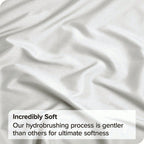 Hotel Soft Microfiber Duvet Cover Set-2000TC Quilt Cover Set & Pillowcases -1 Donna Cover Zipper Closure & 1 x Pillowcases-Breathable Bedding - Wrinkle, Fade, Stain Resistant(Raw white,King Single)