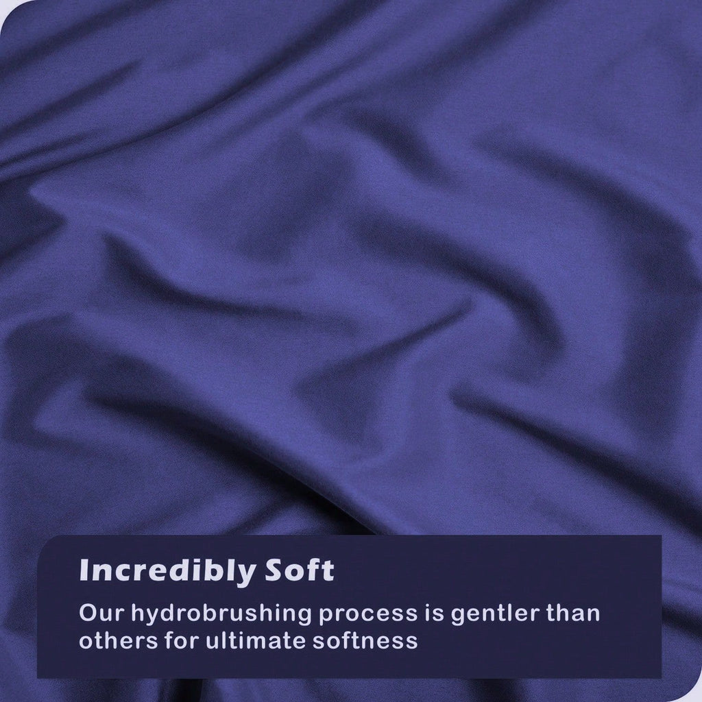 Hotel Soft Microfiber Duvet Cover Set-2000TC Quilt Cover Set & Pillowcases -1 Donna Cover Zipper Closure & 1 x Pillowcases-Breathable Bedding - Wrinkle, Fade, Stain Resistant(Royal blue,King Single)