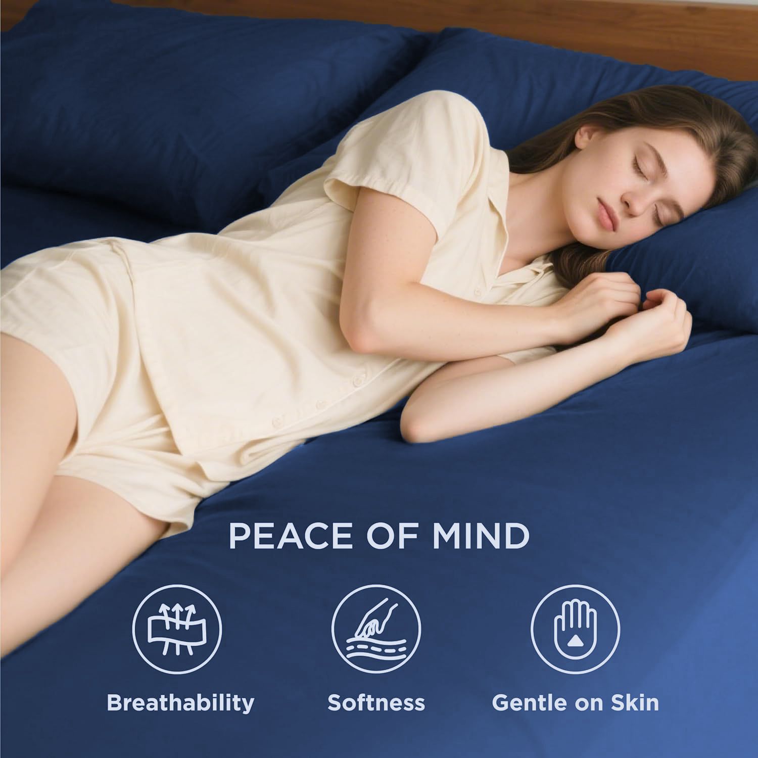 Hotel Soft Bed Sheet Set- Bedding Sheets & Pillowcases -Breathable Bedding - Wrinkle, Fade, Stain Resistant-Deep Pocket Flat Fitted Bed Sheet Set(Royal blue,King Single)