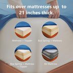 Hotel Soft Bed Sheet Set- Bedding Sheets & Pillowcases -Breathable Bedding - Wrinkle, Fade, Stain Resistant-Deep Pocket Flat Fitted Bed Sheet Set(Royal blue,King Single)