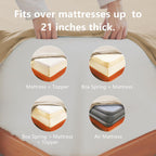 Hotel Soft Bed Sheet Set- Bedding Sheets & Pillowcases -Breathable Bedding - Wrinkle, Fade, Stain Resistant-Deep Pocket Flat Fitted Bed Sheet Set(Camel Beige,King Single)