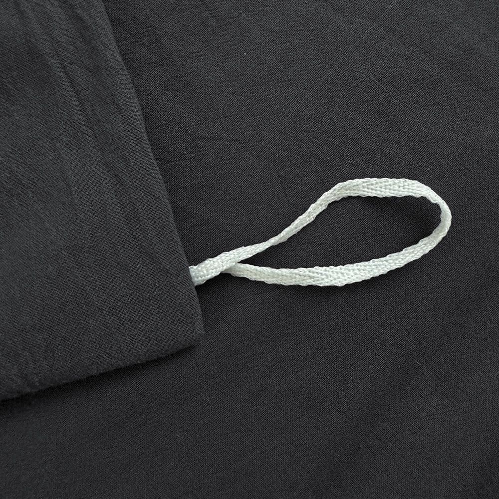 Hotel Soft Microfiber Duvet Cover Set-2000TC Quilt Cover Set & Pillowcases -1 Donna Cover Zipper Closure & 1 x Pillowcases-Breathable Bedding - Wrinkle, Fade, Stain Resistant(Black,Queen)