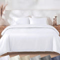 Hotel Soft Microfiber Duvet Cover Set-2000TC Quilt Cover Set & Pillowcases -1 Donna Cover Zipper Closure & 1 x Pillowcases-Breathable Bedding - Wrinkle, Fade, Stain Resistant(White,Single)