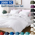 Hotel Soft Microfiber Duvet Cover Set-2000TC Quilt Cover Set & Pillowcases -1 Donna Cover Zipper Closure & 1 x Pillowcases-Breathable Bedding - Wrinkle, Fade, Stain Resistant(Raw white,Single)