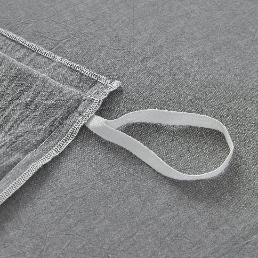 Hotel Soft Microfiber Duvet Cover Set-2000TC Quilt Cover Set & Pillowcases -1 Donna Cover Zipper Closure & 1 x Pillowcases-Breathable Bedding - Wrinkle, Fade, Stain Resistant(Grey,Single)