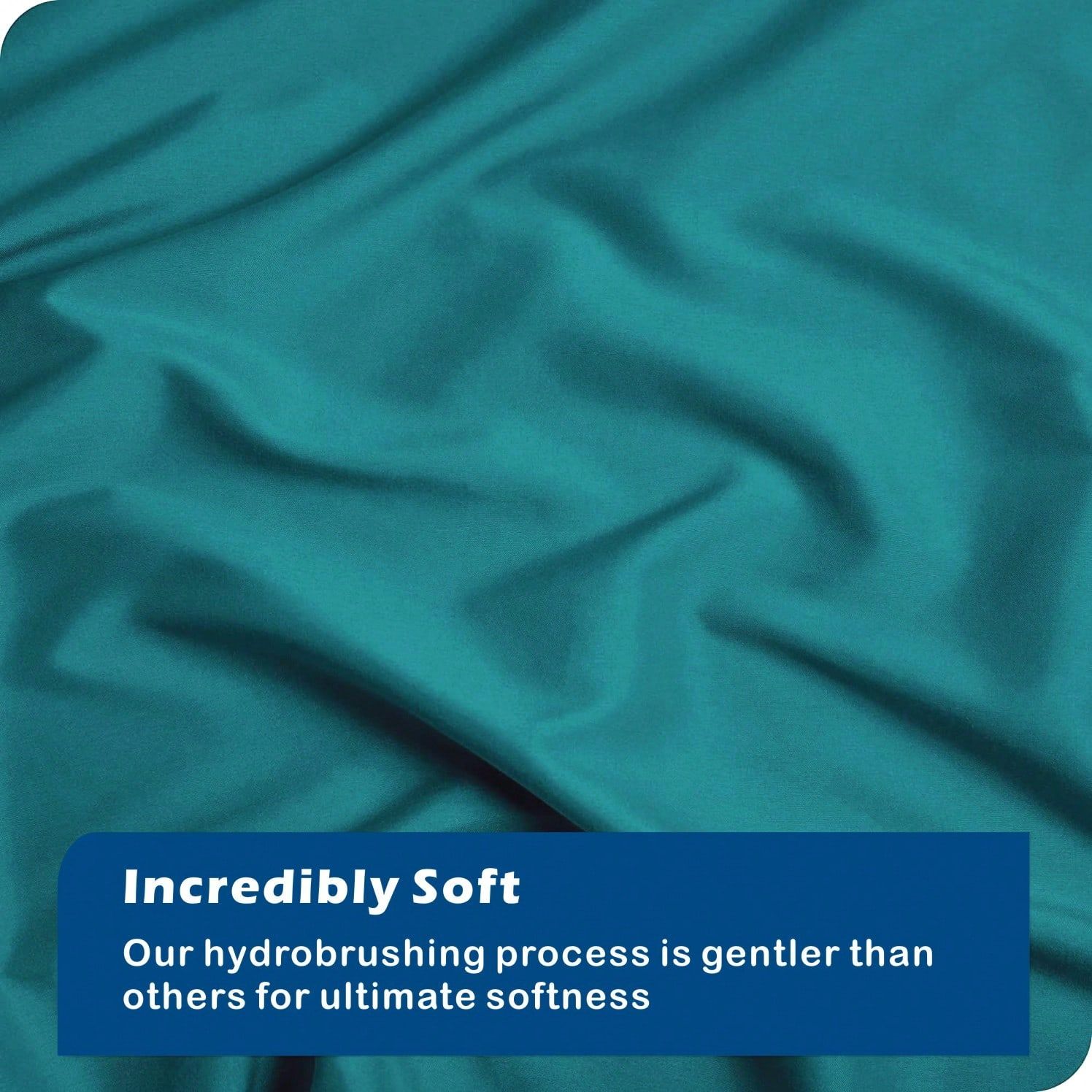 Hotel Soft Microfiber Duvet Cover Set-2000TC Quilt Cover Set & Pillowcases -1 Donna Cover Zipper Closure & 1 x Pillowcases-Breathable Bedding - Wrinkle, Fade, Stain Resistant(Biscay blue,Single)