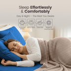 Hotel Quality Fitted Sheet - 1 Piece Fitted Sheet  -Breathable Bedding - Wrinkle, Fade, Stain Resistant- 16inch/40cm Deep Pocket Fitted Bed Sheet-Wrinkle and Fade Resistant,(Royal blue,Single)