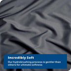 Hotel Soft Microfiber Duvet Cover Set-2000TC Quilt Cover Set & Pillowcases -1 Donna Cover Zipper Closure & 1 x Pillowcases-Breathable Bedding - Wrinkle, Fade, Stain Resistant(Dark gray,Super King)