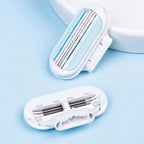 Jiyun Manual Shaving Razor 3 Layer Blade Pink 1 tool holder 4 tool head