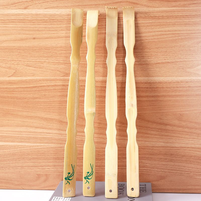 Bamboo Back Scratcher Straight Rod Wood Itch Tool