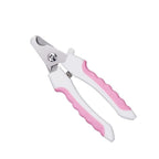 Stainless Steel Pet Nail Clippers for Dogs and Cats Large paper card packaging Pink and White