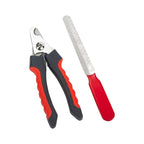 Stainless Steel Pet Nail Clippers for Dogs and Cats Large paper card packaging Pink and White