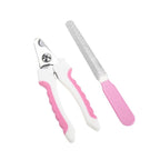 Stainless Steel Pet Nail Clippers for Dogs and Cats Large opp bag Blue and Black