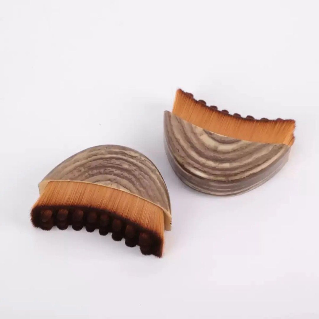 Lymphatic Contour Face Brush Nylon Makeup w/ Cover
