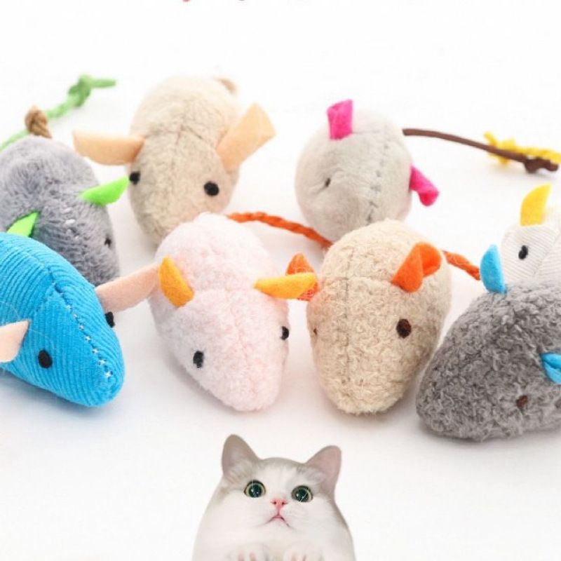 Cat Toy Catnip Mouse Pet Chew Play Blue No specifications