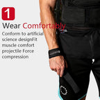 Deadlift Wrist Lifting Straps 2Pc Neoprene Cushion Black