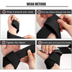 Deadlift Wrist Lifting Straps 2Pc Neoprene Cushion Pink