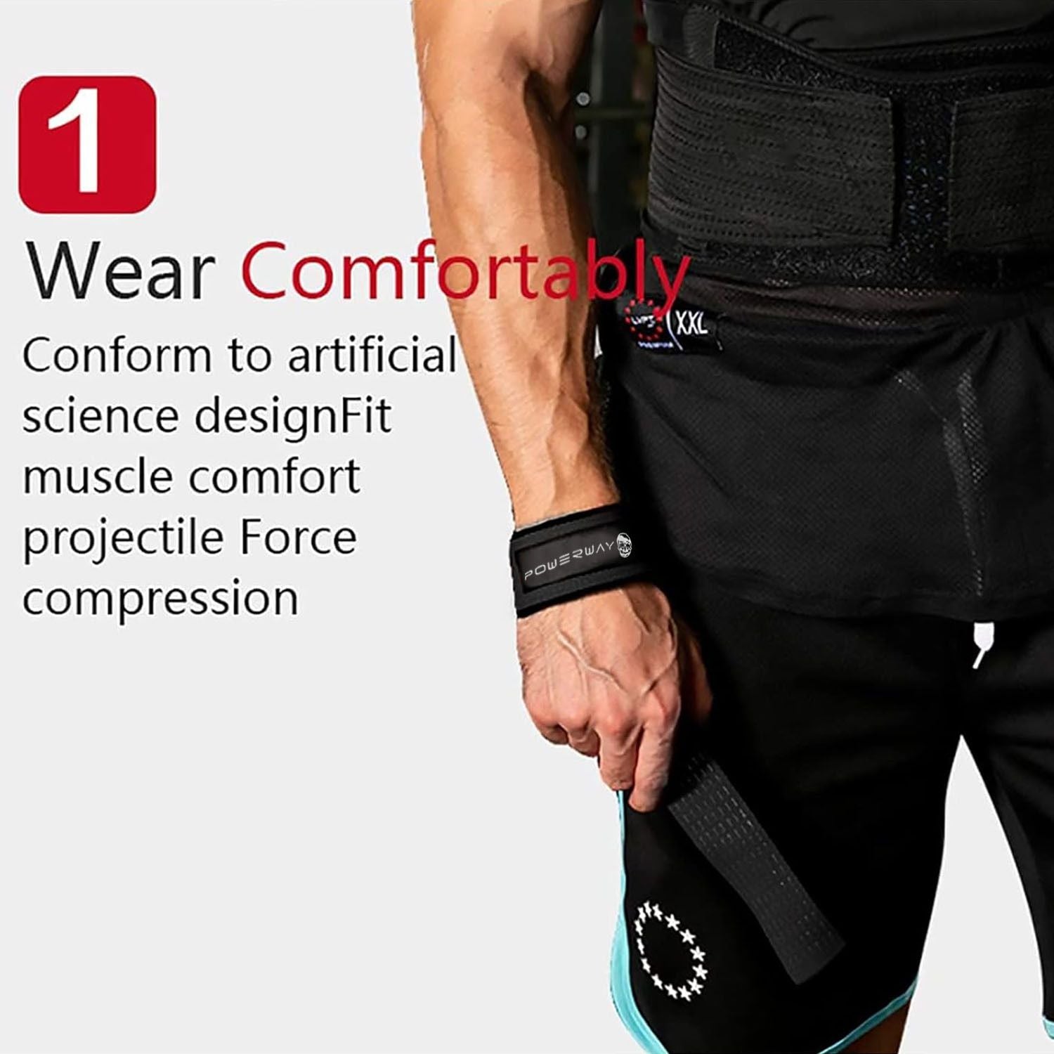 Deadlift Wrist Lifting Straps 2Pc Neoprene Cushion Army Green