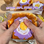 Creative Fried Egg Toast Slow-Rising Stress-Relieving Toy, Handmade,Soft Stress Relief Desktop Gadget for Office & Home, Adult Hand Tension Relaxer, Fun Squeezing Toy