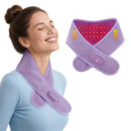 Red Light Therapy Heating Massage Wrap – Wireless Cordless Design with 36 LED Lights, 660-850nm Infrared, 3 Heat Levels, 3 Vibration Modes, Rechargeable 3000mAh Battery, for Neck, Shoulders, Waist, Knees, and More (Black)