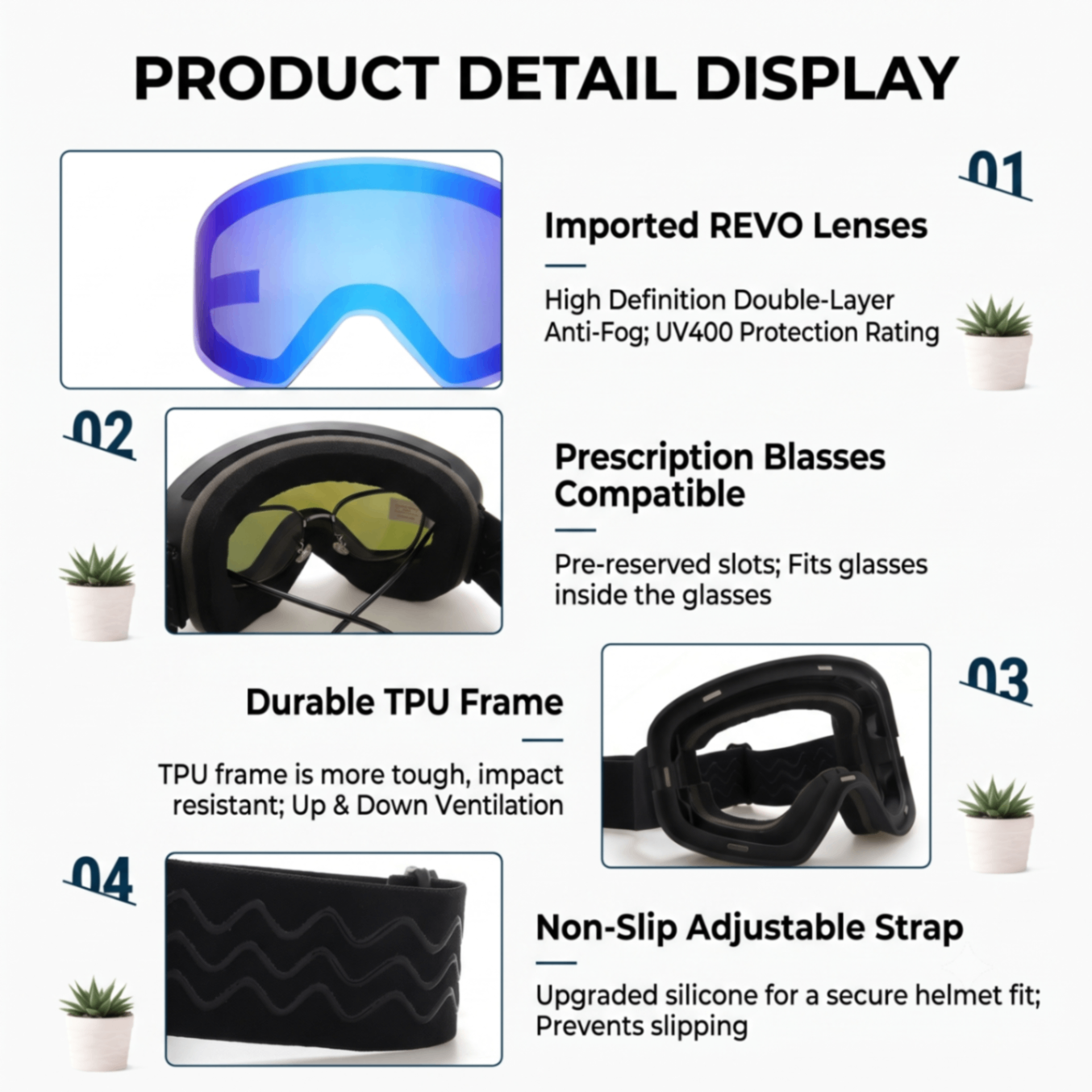 Magnetic Cylindrical Ski Goggles with UV400 Anti-Fog Dual-Lens, Impact-Resistant TPU Frame, Interchangeable Lens for Snow Sports, Includes Protective Case & Black Storage Bag (Purple(NoLogo))