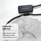 Heated Pet Bed for Cats and Small Dogs, USB-Powered Warmth with 5 Temperature Settings and Timer, Washable Round Cozy Couch for Indoor Comfort (50cm)