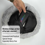 Heated Pet Bed for Cats and Small Dogs, USB-Powered Warmth with 5 Temperature Settings and Timer, Washable Round Cozy Couch for Indoor Comfort (70cm)