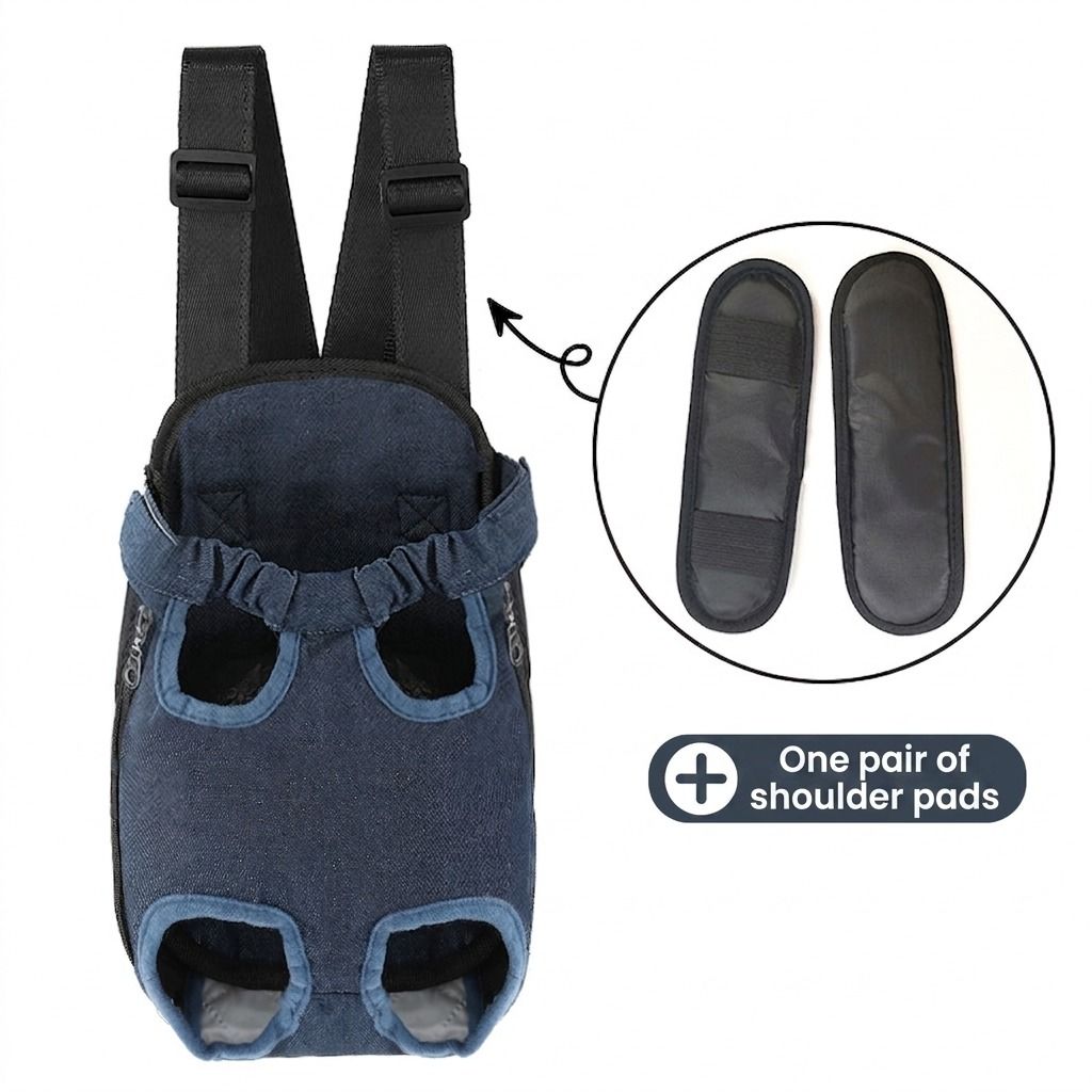 Portable Pet Front Chest Backpack for Small Dogs and Cats – Hands-Free Travel Carrier with Adjustable Straps, Breathable Mesh, and Padded Shoulder Pads for Comfortable Outdoor Adventures (L, Leopardprint)