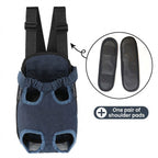 Portable Pet Front Chest Backpack for Small Dogs and Cats – Hands-Free Travel Carrier with Adjustable Straps, Breathable Mesh, and Padded Shoulder Pads for Comfortable Outdoor Adventures (M, Leopardprint)