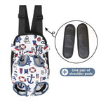Portable Pet Front Chest Backpack for Small Dogs and Cats – Hands-Free Travel Carrier with Adjustable Straps, Breathable Mesh, and Padded Shoulder Pads for Comfortable Outdoor Adventures (S, Leopardprint)