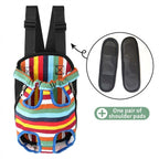 Portable Pet Front Chest Backpack for Small Dogs and Cats – Hands-Free Travel Carrier with Adjustable Straps, Breathable Mesh, and Padded Shoulder Pads for Comfortable Outdoor Adventures (S, RoyalBlue)
