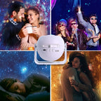 Adjustable Star Projector Lamp with Interchangeable Film Discs – Create a Dreamy Galaxy in Your Room, Perfect for Kids' Astronomy Education, Relaxing Sleep Aid, Romantic Bedroom Decor, and Party Atmosphere Lighting (10pcsCards)