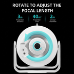 Adjustable Star Projector Lamp with Interchangeable Film Discs – Create a Dreamy Galaxy in Your Room, Perfect for Kids' Astronomy Education, Relaxing Sleep Aid, Romantic Bedroom Decor, and Party Atmosphere Lighting (10pcsCards)