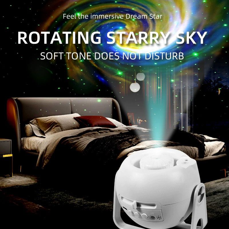 Adjustable Star Projector Lamp with Interchangeable Film Discs – Create a Dreamy Galaxy in Your Room, Perfect for Kids' Astronomy Education, Relaxing Sleep Aid, Romantic Bedroom Decor, and Party Atmosphere Lighting (6pcsCards)
