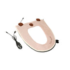 USB Heated Toilet Seat Cover with Capybara Design – Soft Plush, Washable, Fast Heating, 5-Level Temperature & Timer Control for Cozy Winter Bathroom Use (White)