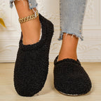 Cozy Winter House Slippers for Women – Thick Fleece-Lined, Slip-On Heel Support, Non-Slip Sole for Warm Indoor Comfort (S(36-37), Pink)