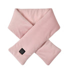Smart Heated Winter Scarf with USB Power, 3-Temperature Control, Washable Design for Neck Warmth in Office, Home, and Outdoor Camping (Red)