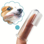 Soft Silicone Pet Finger Toothbrush - Gentle Dental Care for Dogs and Cats, Easy Teeth Cleaning Tool with Recyclable Materials, Perfect for Daily Oral Hygiene