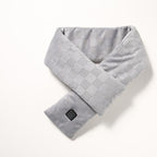 USB-Powered Heated Scarf with Adjustable Temperature, Soft Fleece Neck Warmer for Cold Weather, Perfect for Outdoor Camping, Home Relaxation, and Daily Commute (Dark Gray)