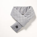 USB-Powered Heated Scarf with Adjustable Temperature, Soft Fleece Neck Warmer for Cold Weather, Perfect for Outdoor Camping, Home Relaxation, and Daily Commute (Light Gray)