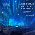 Seashell Starry Sky Projector Lamp with Dynamic Water Ripple Aurora Effect, ABS-PC Decorative Night Light for Bedroom Relaxation, Romantic Date Nights, Party Atmosphere, and Bath Time Ambiance (White)