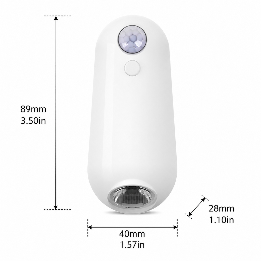 2-in-1 Motion Sensor Night Light with Toilet Light Function, 8 Color RGB Glow, Waterproof Rechargeable LED Lamp for Nighttime Use in Bathroom, Stairway, Hallway, and Bedside (1PCS)