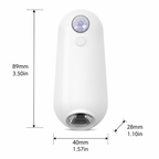2-in-1 Motion Sensor Night Light with Toilet Light Function, 8 Color RGB Glow, Waterproof Rechargeable LED Lamp for Nighttime Use in Bathroom, Stairway, Hallway, and Bedside (1PCS)