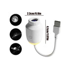USB-Powered Star Projector Night Light with Interchangeable Film Slides – Create a Romantic Galaxy Ambiance in Your Bedroom, Car, or Party Space with Adjustable Focus and 160° Projection (White)