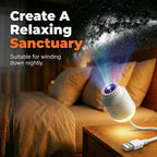 USB-Powered Star Projector Night Light with Interchangeable Film Slides – Create a Romantic Galaxy Ambiance in Your Bedroom, Car, or Party Space with Adjustable Focus and 160° Projection (White)