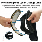 New Magnetic Ski Goggles with Cylindrical Lens, Anti-Fog Snow Glasses for Outdoor Skiing, Snowboarding, and Mountaineering – Universal Fit for Men, Women, and Youth (PinkYellow)