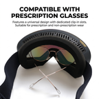 New Magnetic Ski Goggles with Cylindrical Lens, Anti-Fog Snow Glasses for Outdoor Skiing, Snowboarding, and Mountaineering – Universal Fit for Men, Women, and Youth (PinkYellow)
